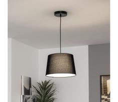 Brilagi - LED liustra ant troselio CERIA 1xE27/40W/230V skersmuo 30 cm juoda