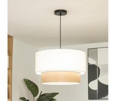 Brilagi - LED pakabinamas šviestuvas ant laido CERIA 1xE27/40W/230V skersmuo 50 cm balta/bėžinė