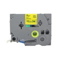 TZ 643 TZe 643 mėlynos spalvos ant geltonos laminuota etikečių juosta 18 mm 3/4 colio
