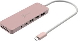 J5Create - Eco-Friendly USB-C Multi-Port Hub With Power Delivery - Rose