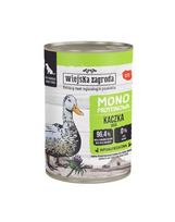 WIEJSKA ZAGRODA Monoprotein Duck šlapias šunų maistas 12x400 g