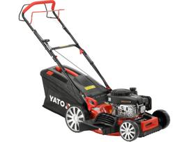 Benzīna zāles pļāvējs YATO YT-85525, 46 cm, 139 cm³, pašgājējs, 3,26 kW, 62 l grozs