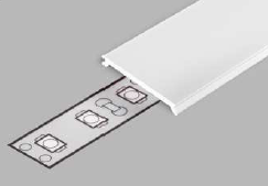 Led juostos profilio dangtelis C3 CLICK Baltas 2m