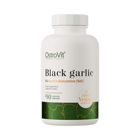 OstroVit Black Garlic VEGE – 90 kapsulės – Fermentuotas juodasis česnakų ekstraktas