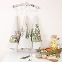 Textile Idea virtuvinių rankšluosčių komplektas Žolelės, 3 vnt.