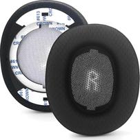 E55BT Pakaitiniai tinkliniai ausų įdėklai, suderinami su JBL E55BT E55 BT belaidėmis ausinėmis per ausis, kvėpuojantis audinys, triukšmo izoliacija, atminties putų ausų įdėklai, ypač stori