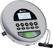 KLIM Nomad CD grotuvas "Bluetooth" - nešiojamasis CD grotuvas "Discman" su patvariu akumuliatoriumi - su ausinėmis - CD-R, MP3 - su TF skaitytuvu, FM radiju - idealiai tinka automobiliams - nešiojamasis CD grotuvas "Diskman" - pilkas