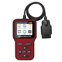 12V V500 OBD2 Diagnostikos Įrankiai OBD II Skaneris Patikrinti Variklio Sistemą Automobilio Testeris O2 Jutikliui Akumuliatoriaus Gedimo Kodas Išvalyti Kodą Skaitytuvas raudona