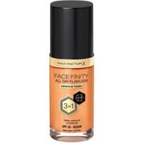 Max Factor Facefinity All Day Flawless 3-in-1 skystas makiažo pagrindas, atspalvis: N84-Soft Toffee, 30 ml