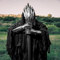 Raganių karaliaus kostiumų komplektas Tamsus Žiedų vaiduoklių įkvėptas kostiumas Helovinui, LARP, Fantazijos Cosplay Nazgûl mantija ir šarvai apsiaustas