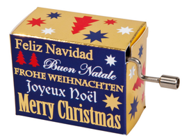 Muzikinė dėžutė Fridolin Wish you a merry Christmas, Gold imprint