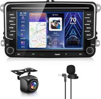 Hodozzy Carplay automobilinis radijas VW Passat Golf Seat Altea Skoda Octavia su USB/USB-C/Navi/WiFi, 7 colių VW automobilinis radijas Bluetooth su Android Car/EQ/Mirror Link/FM/RDS/SWC + atbulinės eigos kamera