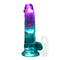 RealRock LED Vibrating Cock 6 vibruojantis falo imitatorius