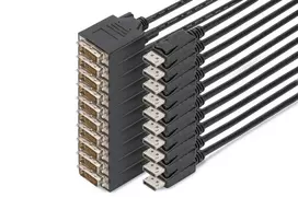DisplayPort Adapter Cable, DP-DVI, 2.0m, 10 pcs