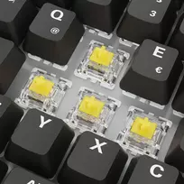 "Sharkoon SKILLER SGK50 S3 PBT (schwarz. DE-Layout. Gateron G Pro 3.0 Yellow)"