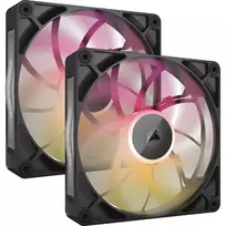 Corsair iCUE LINK RX140 MAX RGB Kompiuterio korpusui Ventiliatorius 14 cm Juoda 2 vnt