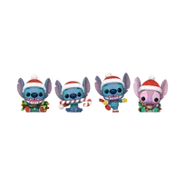 FUNKO Pocket POP! Vinilinė figūrėlė: Lilo & Stitch - Holiday 4-pack