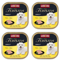 ANIMONDA Dog Vom Feinsten Adult kalakutiena su geltonu sūriu 22x150g