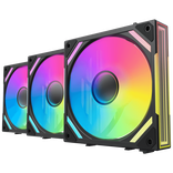Alpenföhn WingBoost 4 PWM Fan, RGB – 3-Pack, 120mm, black