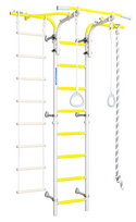 Sporto kompleksas (gimnastikos sienelė) SANRO S6, balta-geltona, 227x146cm