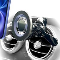 Mobiliojo telefono laikiklis automobilyje Magnetas, suderinamas su "MagSafe", skirtas apvaliai ventiliacijai Magnetinis laikiklis mobiliajam telefonui, skirtas apvaliam ventiliatoriui ir ventiliacijos angai, idealiai tinka "Mercedes", "Audi" ir visiems ve