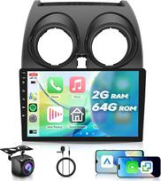 VECHTEL automobilinis radijas 2G + 64G Android 15, skirtas Nissan Qashqai J10 2006-2016, 9 colių IPS HD 2.5D jutiklinio ekrano automobilinis radijas su belaidžiu Carplay Android DAB GPS Wi-Fi Bluetooth HiFi FM RDS galinio vaizdo kamera