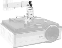 VIVO MOUNT-VP06W Universalus reguliuojamas ištraukiamas sieninis projektoriaus laikiklis baltos spalvos