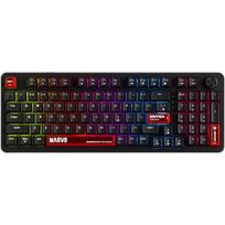 MARVO KG937 Arma 98 RGB Laidinė žaidimų klaviatūra | Juoda, 98%