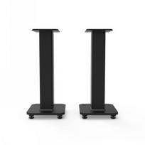 KANTO AUDIO 22" TALL FILLABLE SPEAKER STANDS WITH ISOLATION FEET - BLACK (PAIR)
