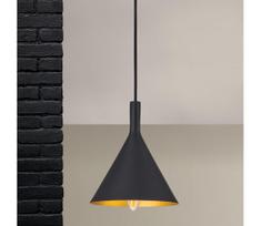 Orion - pakabinamas šviestuvas ant laido GUNDA 1xE14/40W/230V skersm. 16,5 cm juoda/auksinė
