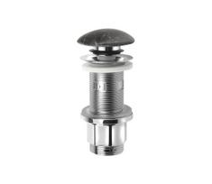 Sapho - Praustuvo uždarymas Click-Clack BLOK skersmuo 6,7 cm akmens/juoda