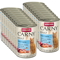 ANIMONDA Cat Carny Adult skonis: vištiena ir lašiša 18x400g