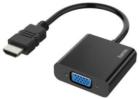 Elektros prekės Hama  Video Adapter, HDMI  Plug - VGA Socket, Audio Socket, Full-HD 1080p