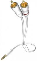 Cable Inakustik 3.5mm Male - 2x RCA 0.5m White