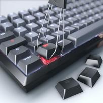 Cherry Keyboard Wireless MX 2A silent red LT DE SChwarz | G80-3960HHADE-2 | 4025112117718