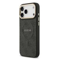 Guess PU Leather 4G Gold Frame MagSafe Case for Apple iPhone 17 Pro Max