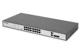 Fast Ethernet PoE Switch 16-port+2 Combo 250W