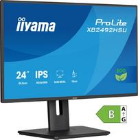 IIYAMA XB2492HSU-B1 24inch IPS FHD 4-side slim bezel EyeSafe 2.0 120Hz 300cd/m2 3ms HDMI DP USB 2x3.2 Speakers 15cm Height Adj.