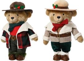 Dekoracija Bear, iš poliesterio, pastatoma, 2 rūšių