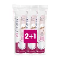 CLEANIC PURE EFFECT vatos lapeliai ( 3 x 120 vnt.)