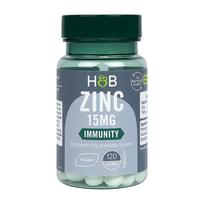 H&B cinkas 15 mg, 120 tablečių