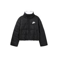 Nike Moteriška medvilninė striukė su užtrauktuku ir logotipu, reversinė, viršutiniai drabužiai, juoda DQ6864-010 XL