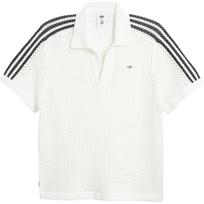 Adidas X Edison Chen nerti polo marškinėliai balti unisex streetwear JE9594 XS