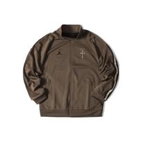 Air Jordan X Travis Scott Co-Branded Logo Užtraukiamas Sportinis Striukė Vyriškos Striukės Kava CK4036-260 S