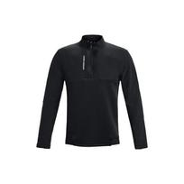 Under Armour Vienspalvis Spaudinys Raidėmis Pusiau Užtraukiamas Ilgomis Rankovėmis Džemperis Vyriški Viršutiniai Drabužiai Juodas 1373409-001 S