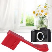 Aluminum Alloy Hot Shoe Thumb Up Hand Grip for Fuji X 100F X100T X A5 Mirrorless Camera Red raudona