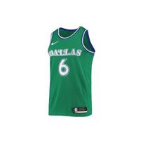 Nike NBA spausdintas sportinis krepšinio marškinėlis, gerbėjų leidimas, 21-22 m. sezonas, „Mavericks“, Porzingis, Nr.. 6 Unisex Krepšinio Marškinėliai Žali CN1021-318 M