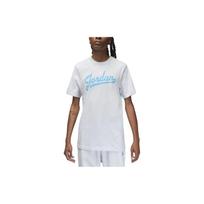 Jordan raidės spausdinimo apvalios apykaklės trumpomis rankovėmis T-shirt vyriški viršutiniai drabužiai Baltas FN5959-043 XL white