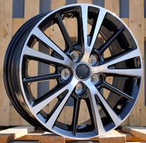 Ratlankis RACINGLINE L1051 R15x6 5x100 ET 39 CB 54.1 (Black Polished) (620 kg)