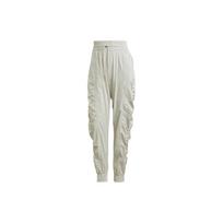 Adidas X Stella McCartney Bendro Prekės Ženklo Logotipo Spaudinys Raišteliu Gobtuviniai Sportiniai Kelnės Moteriškos Apatinės Dalys Sidabriškai Pilkos GQ1213 XS